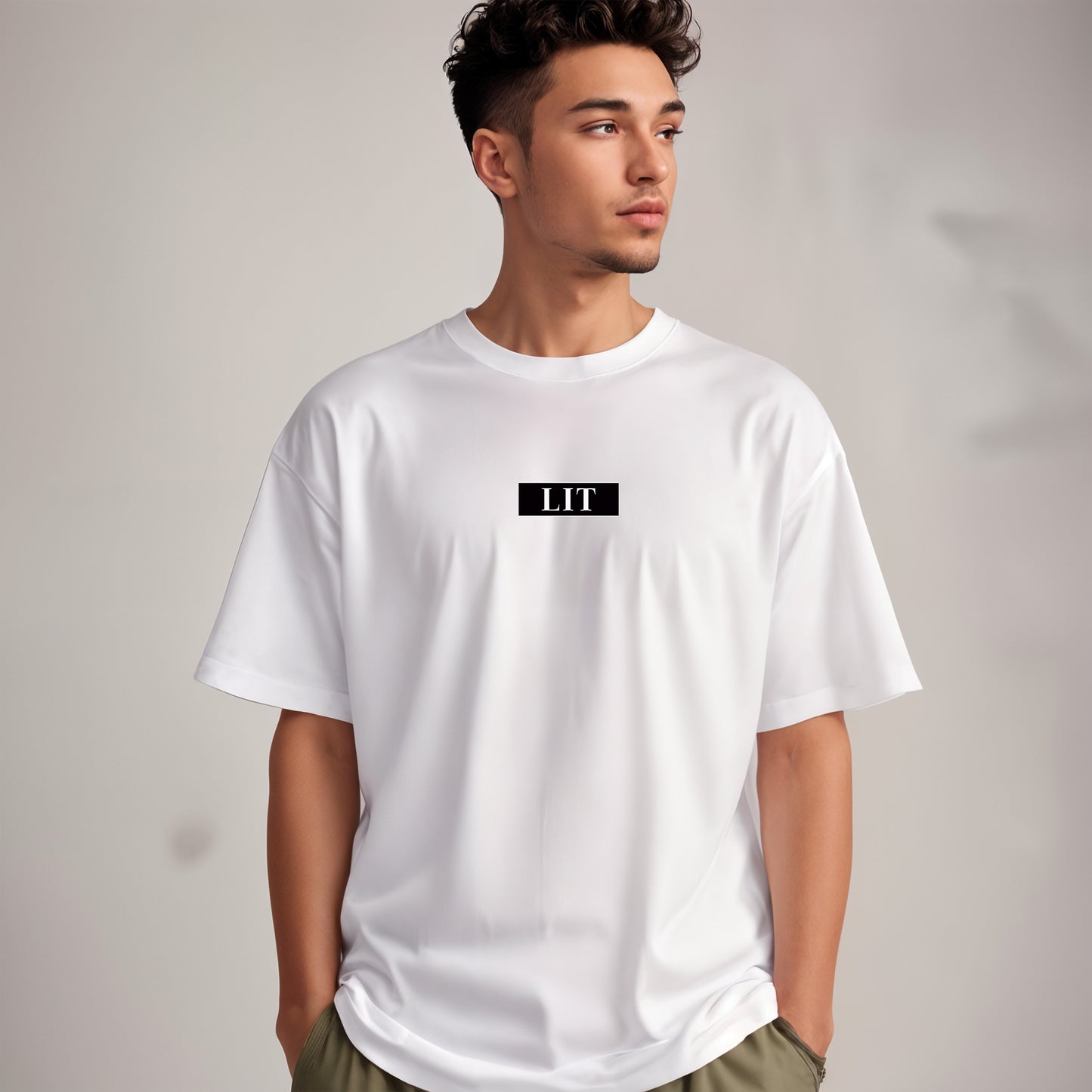 'LIT' Oversized Unisex T-Shirt