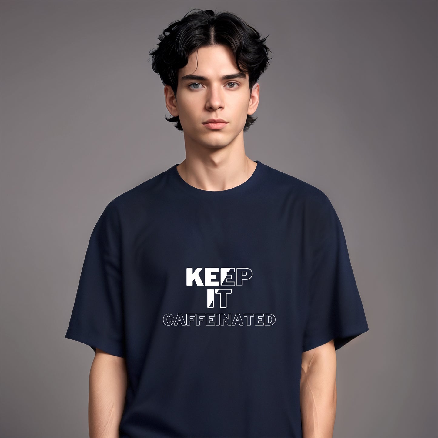 'Keep it caffeinated' Oversized T-Shirt