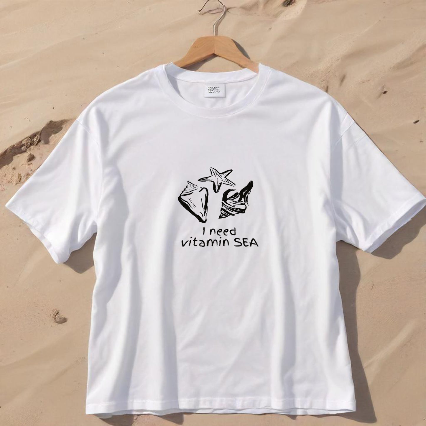 'I need Vitamin Sea' Oversized T-Shirt