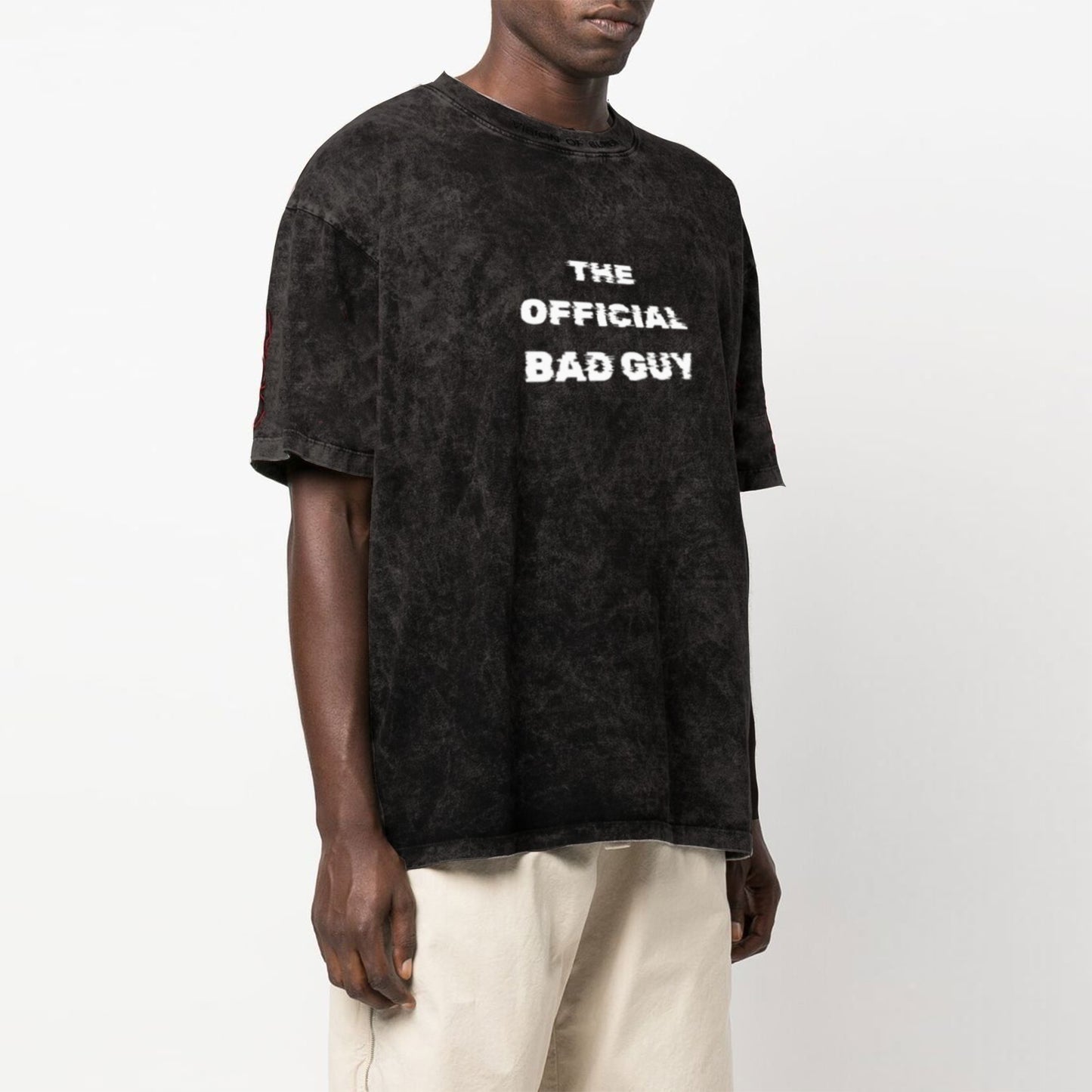 ‘The Official Bad Guy’ Unisex Oversized Acid Wash T-Shirt