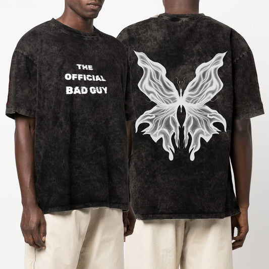 ‘The Official Bad Guy’ Unisex Oversized Acid Wash T-Shirt