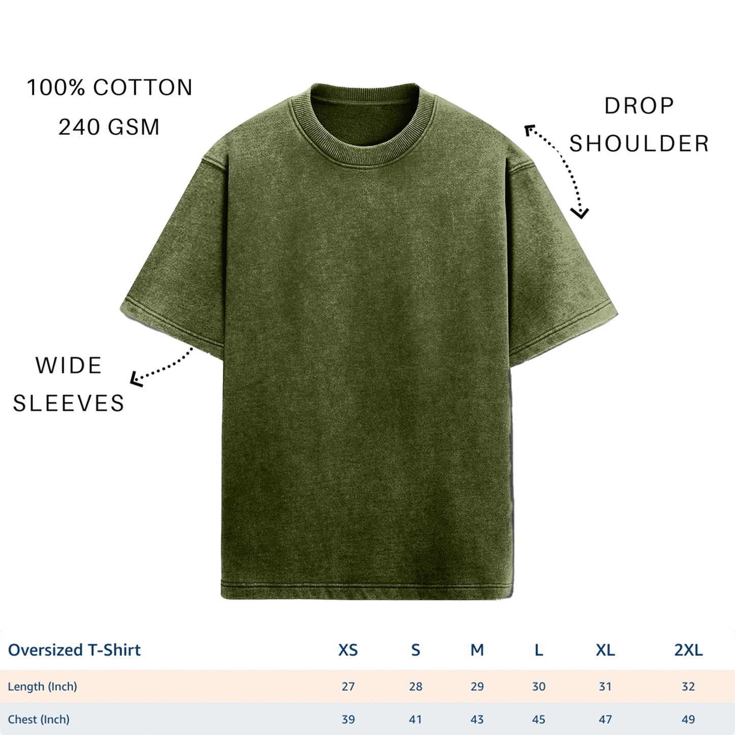 'Too Gucci for your problems' Oversized Olive Green Acid Wash T-Shirt