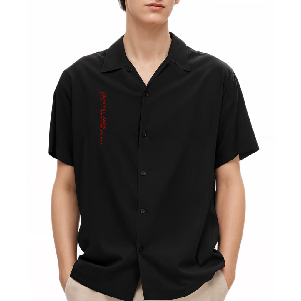 'Change of Perspective' Oversized Unisex Bowling Shirts