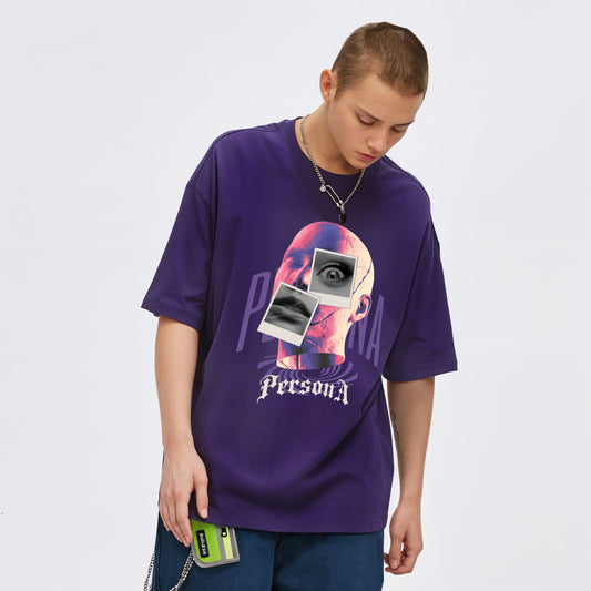 'Persona' graphic glow in the dark oversized T-Shirt