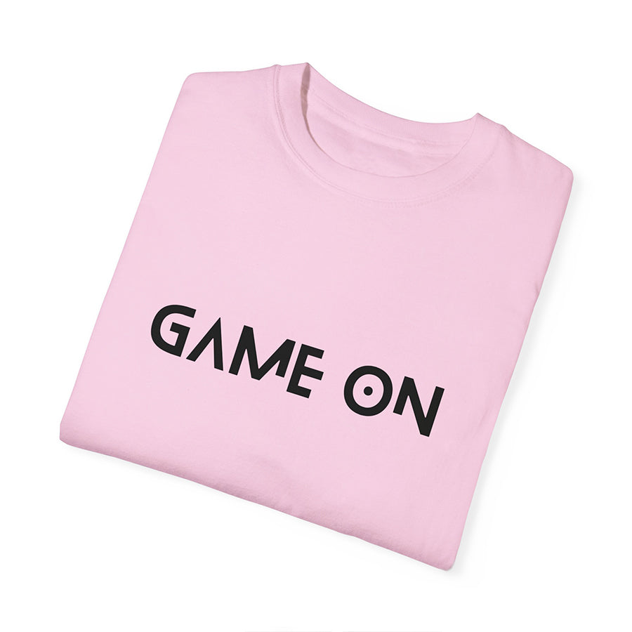 'Game On' puff print Oversized Unisex T-Shirt