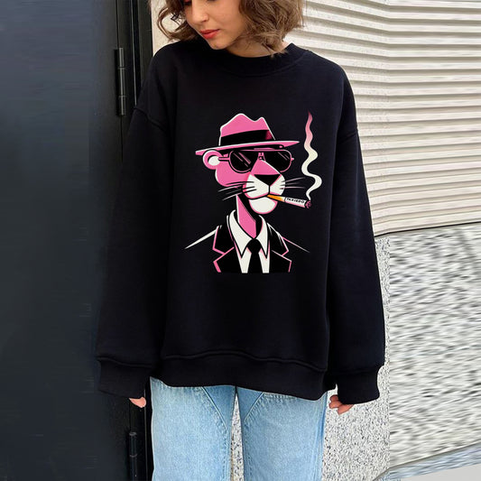 Pink Panther graphic Oversized Unisex Sweatshirt