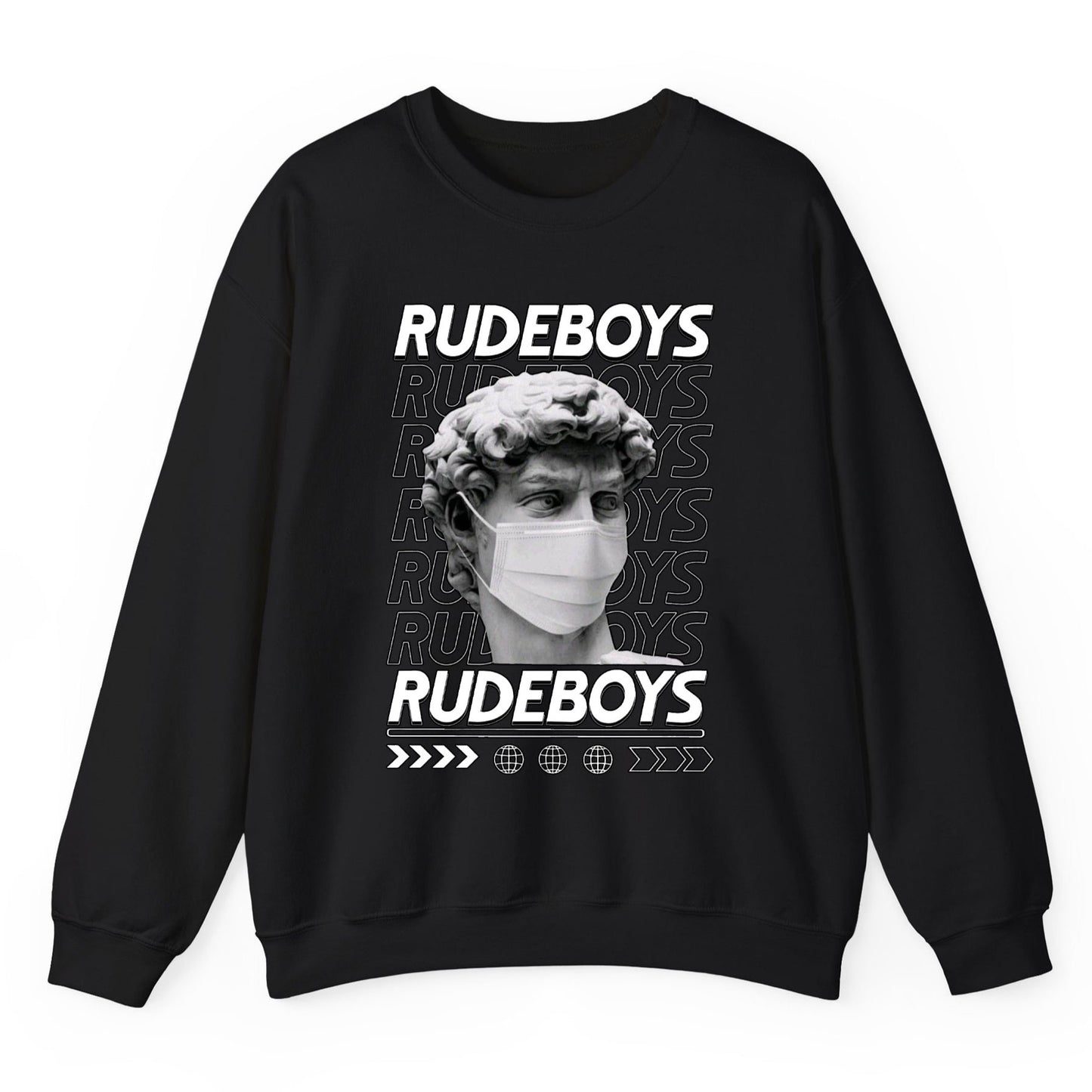 'Rude Boys' graphic Oversized Sweatshirt