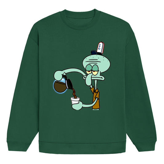 Squidward graphic Unisex Oversized Sweatshirt