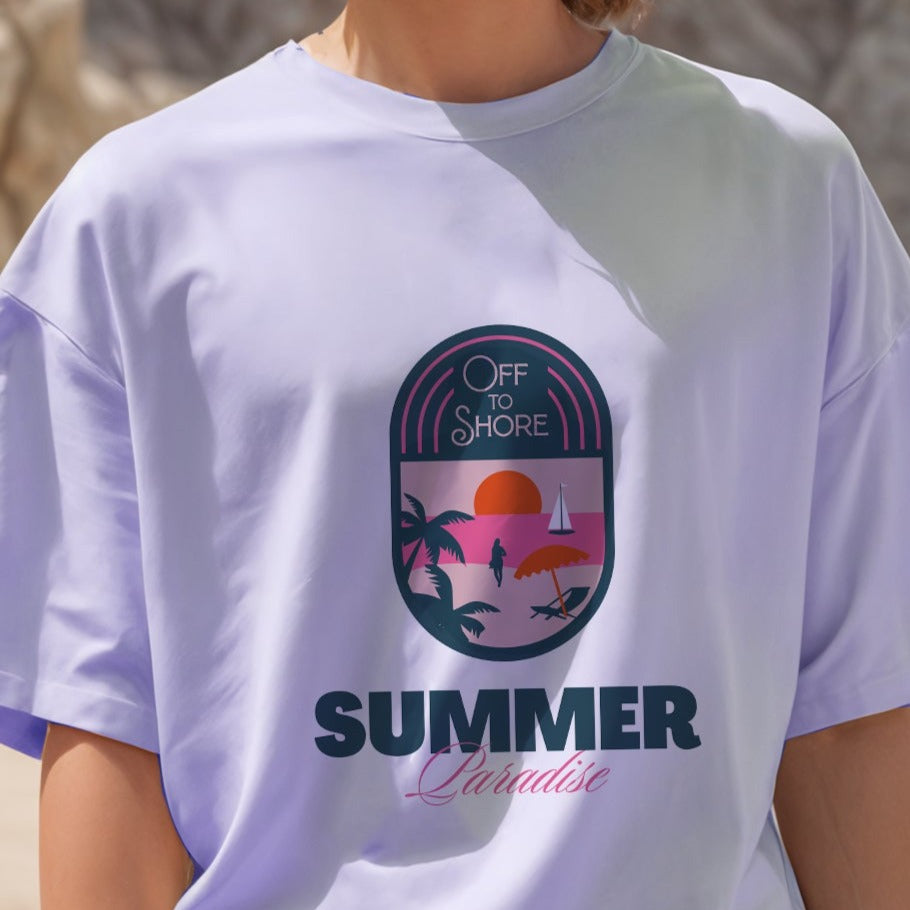 'Summer Paradise' Oversized T-Shirt