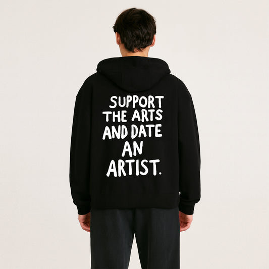 'Date an Artist' Unisex Zip Hoodie