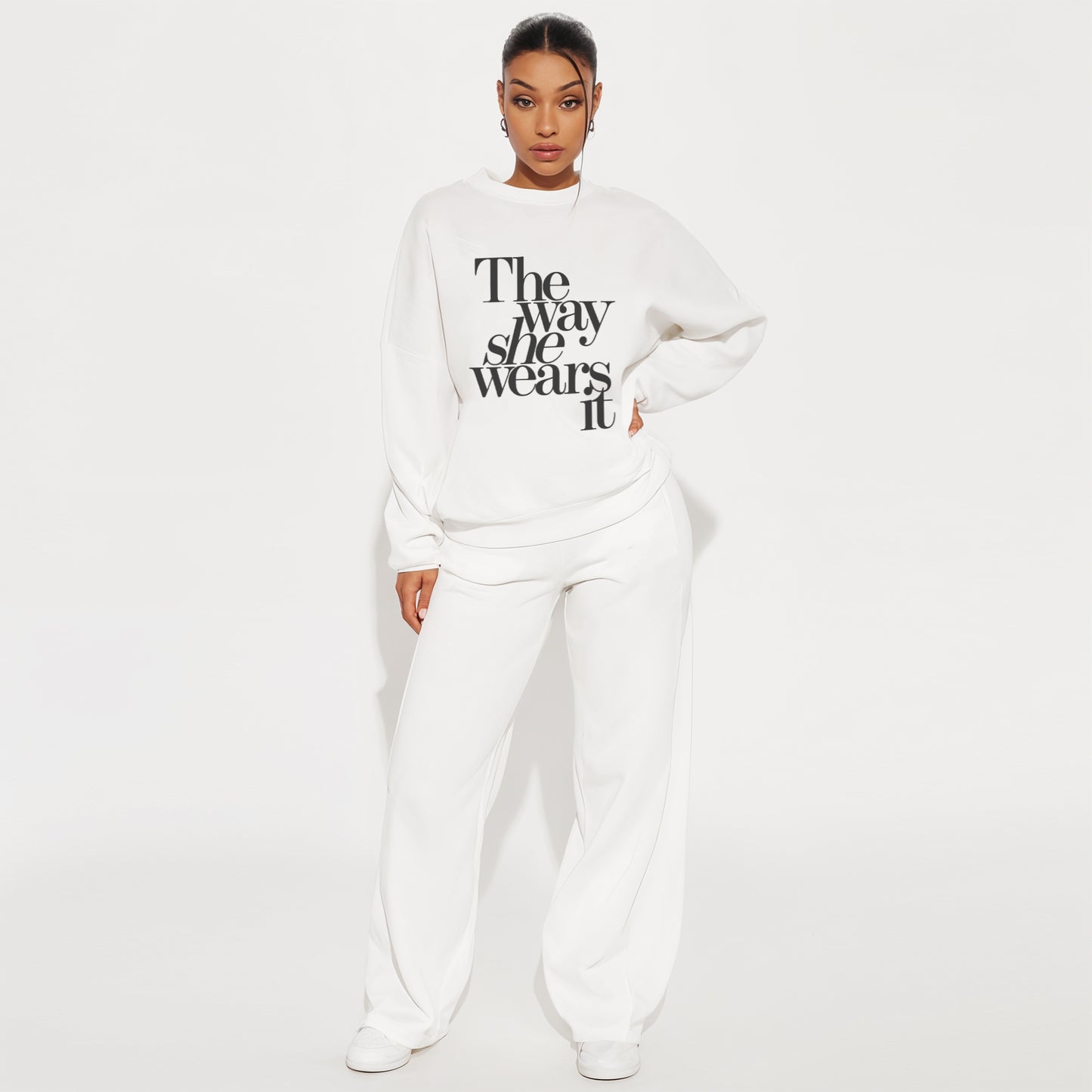 'The way she wears it' Oversized Sweatshirt