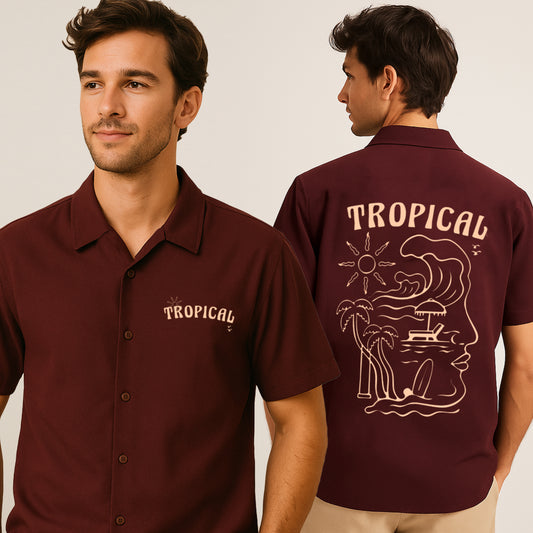 'Tropical' Unisex Oversized Shirt
