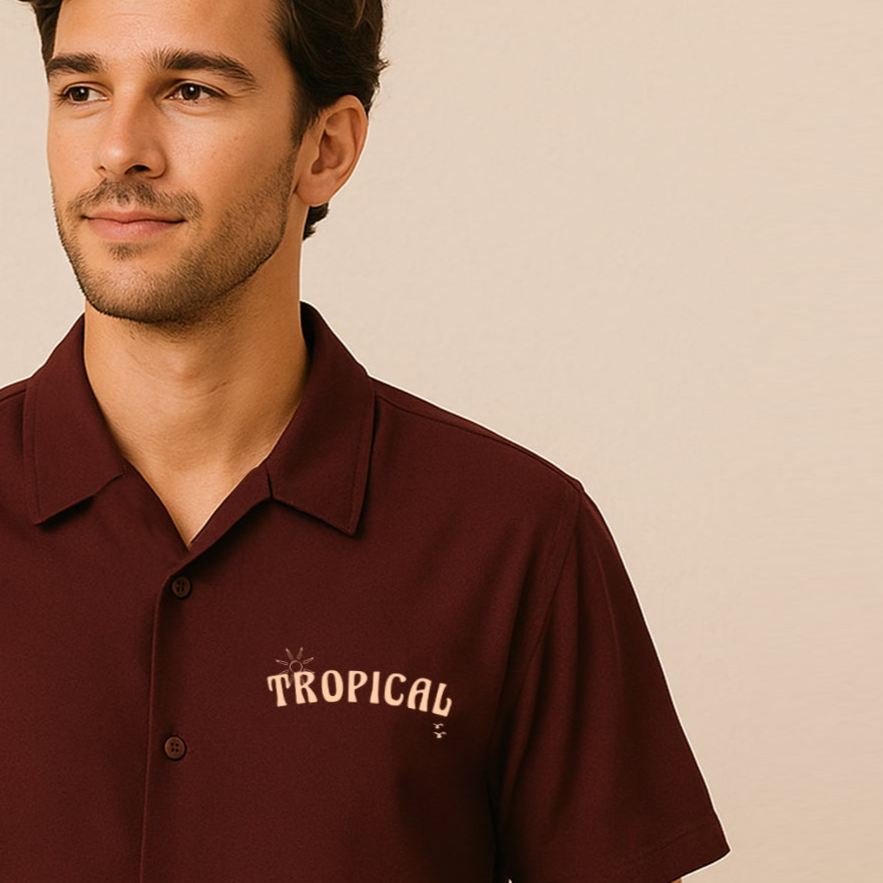 'Tropical' Unisex Oversized Shirt