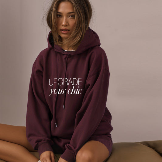 'Upgrade your Chic' Oversized Unisex Hoodie