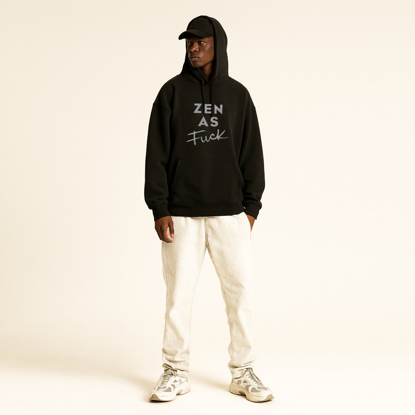 'Zen as Fuck' Unisex Oversized Hoodie