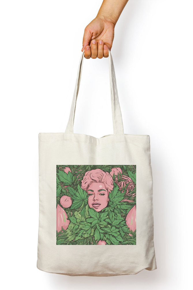 Graphic Print Tote Bag