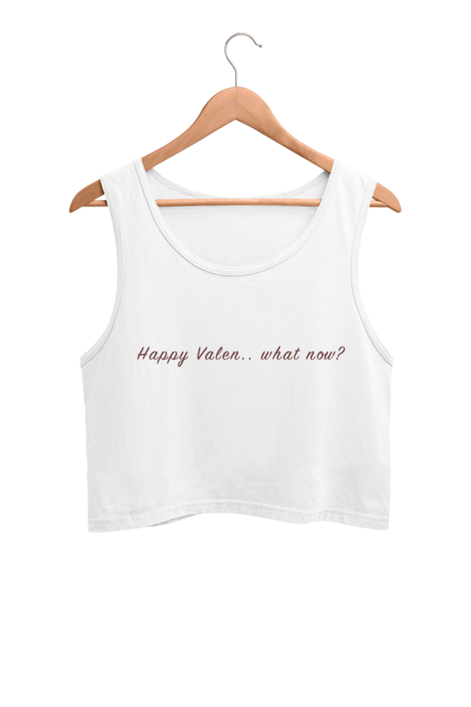 'Happy Valen...' Crop Tank Top