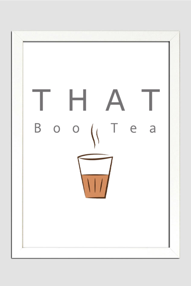 'That Boo-Tea' A3 Framed Poster